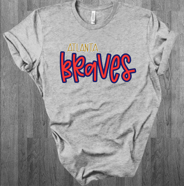 Atlanta Braves T shirt  Braves tshirt, Atlanta braves, Braves